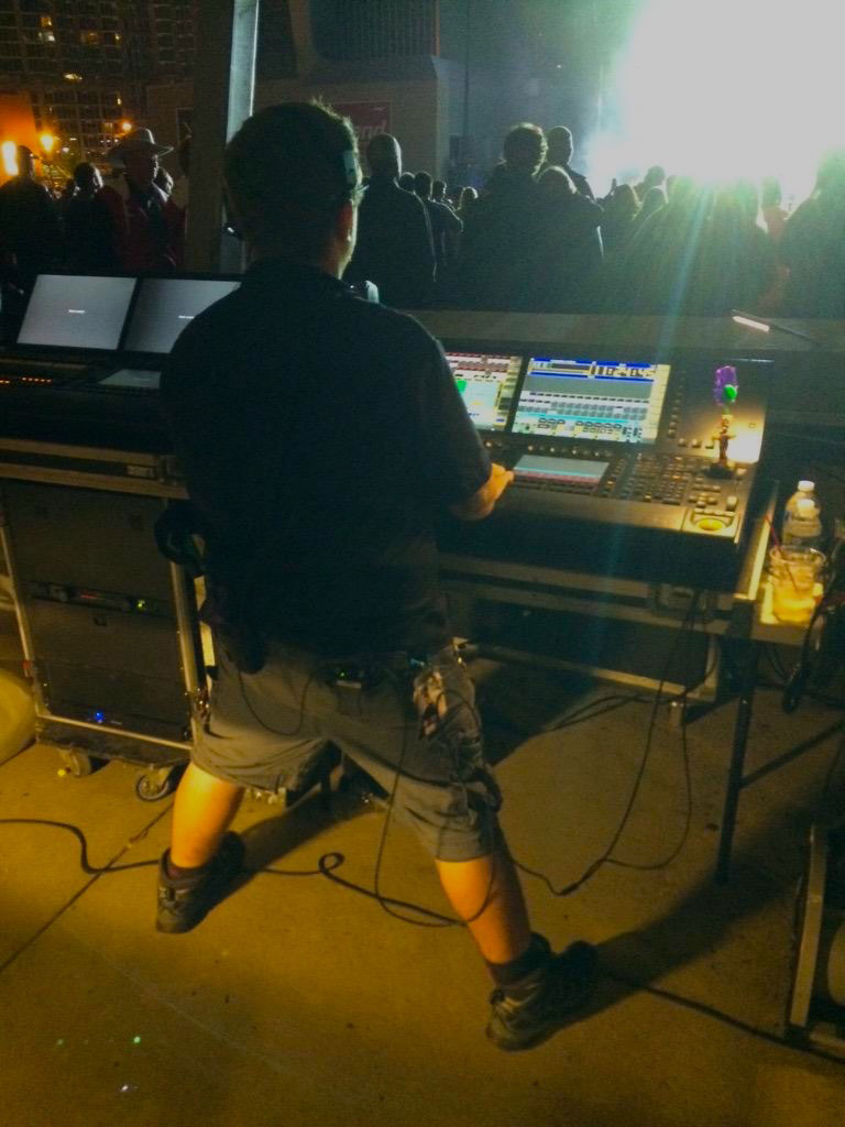 Stan Standing at Lighting Console